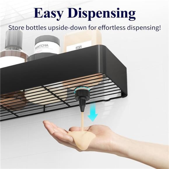 X-Large Shower Caddy - 2Pack Adhesive Shower Organizer,Drill-Free Shower Shelves - Picture 7 of 7